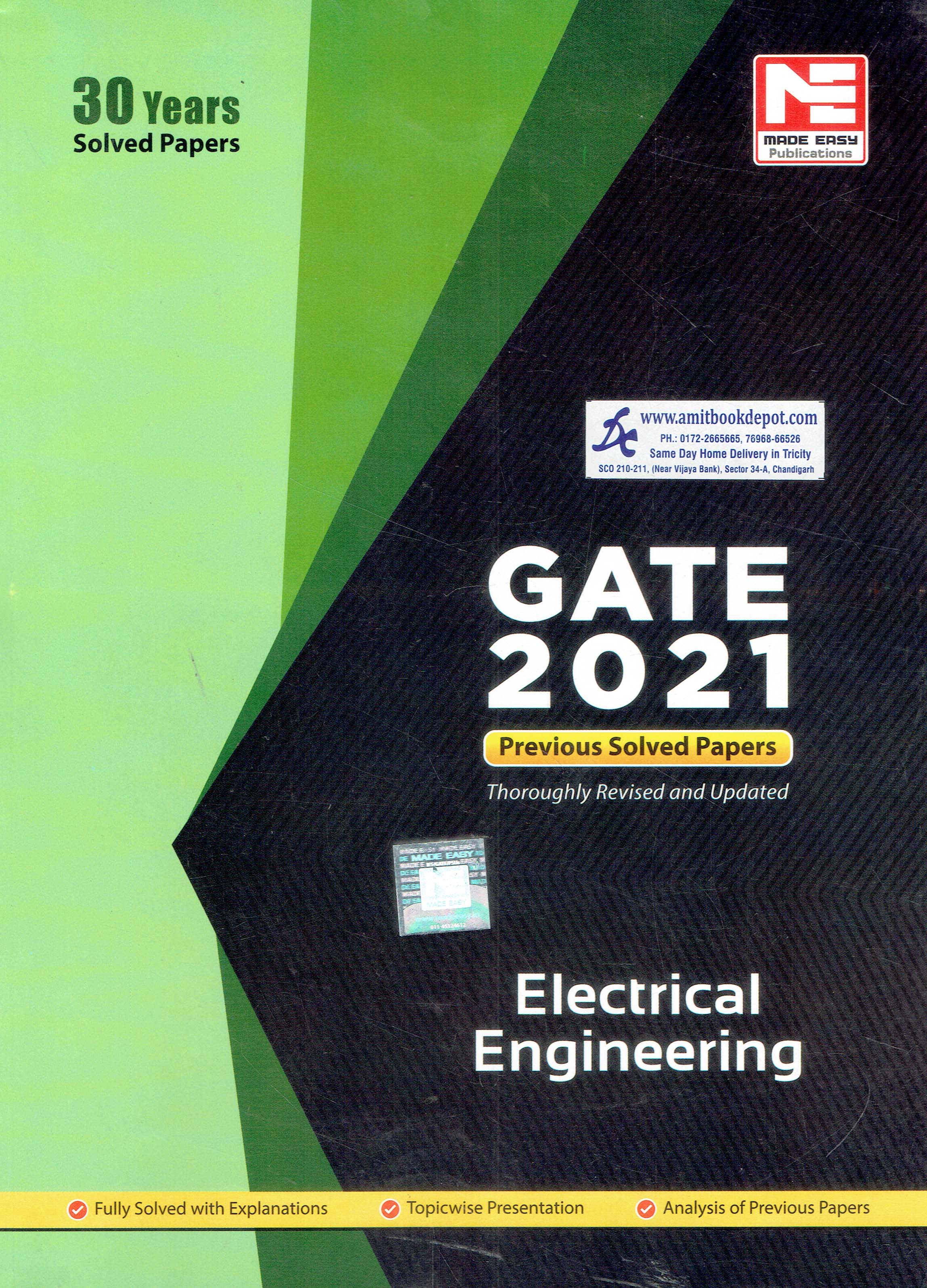 Gate 2021 Electrical Engineering 30 Years Previous Solved Papers (NEW)